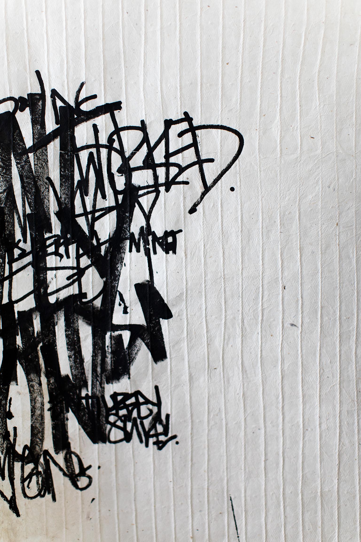Opere d'arte moderna, dipinti di graffiti, arte delle lettere, arte astratta - su tutti i fronti Coppia - Painting Astratto di Addison Jones