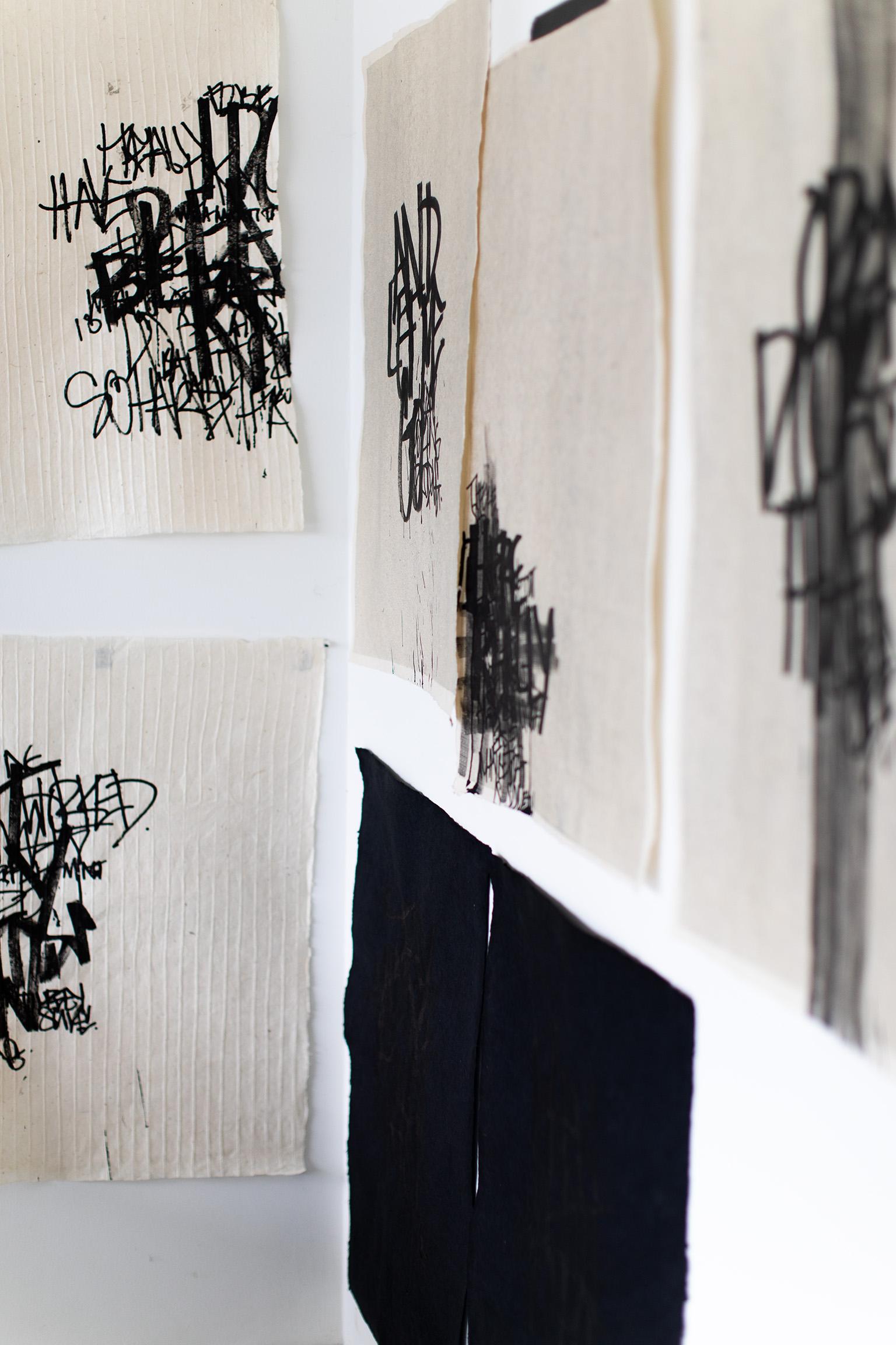 Opere d'arte moderna, dipinti di graffiti, arte delle lettere, arte astratta - su tutti i fronti Coppia 2
