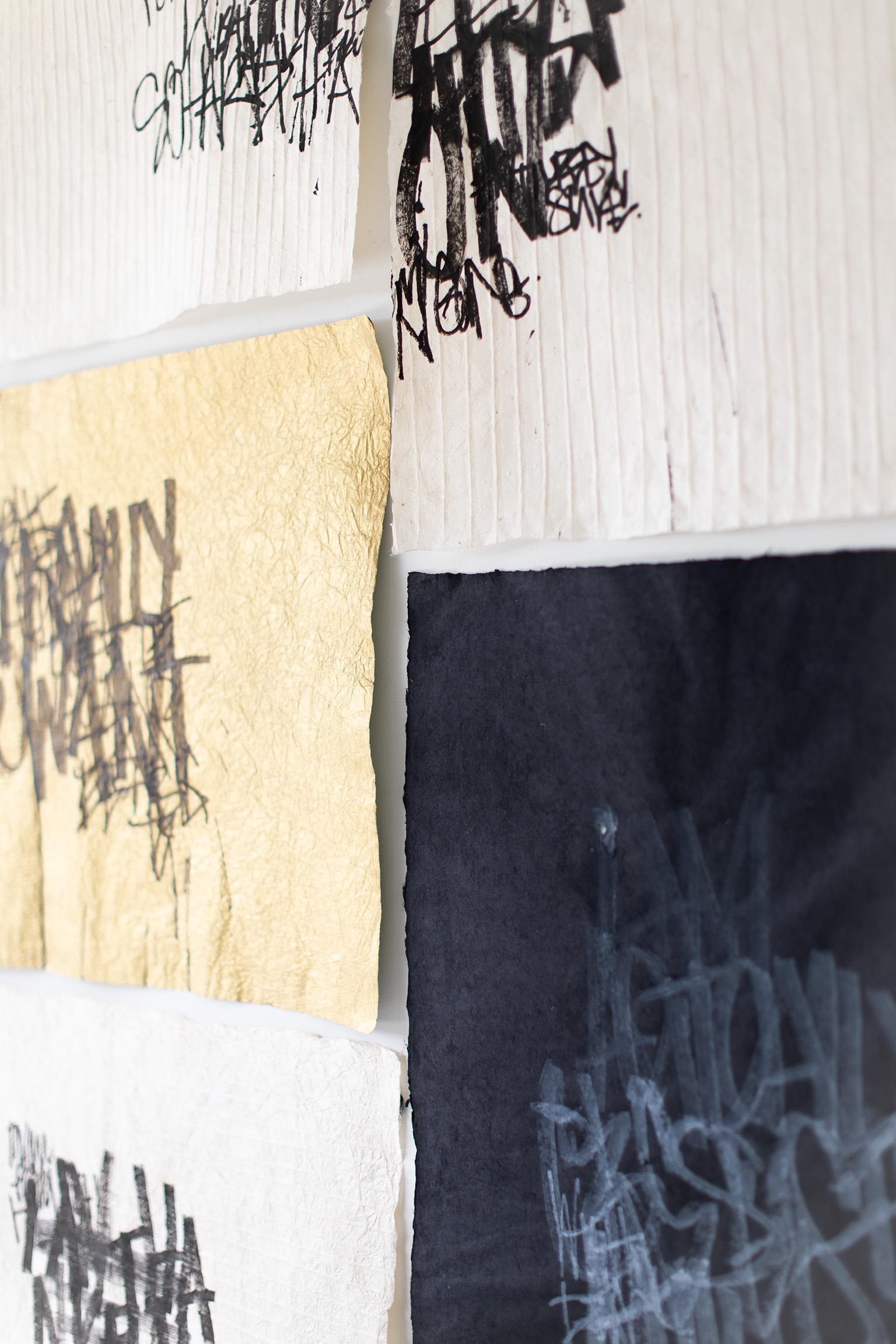 Opere d'arte moderna, dipinti di graffiti, arte delle lettere, arte astratta - su tutti i fronti Coppia 4