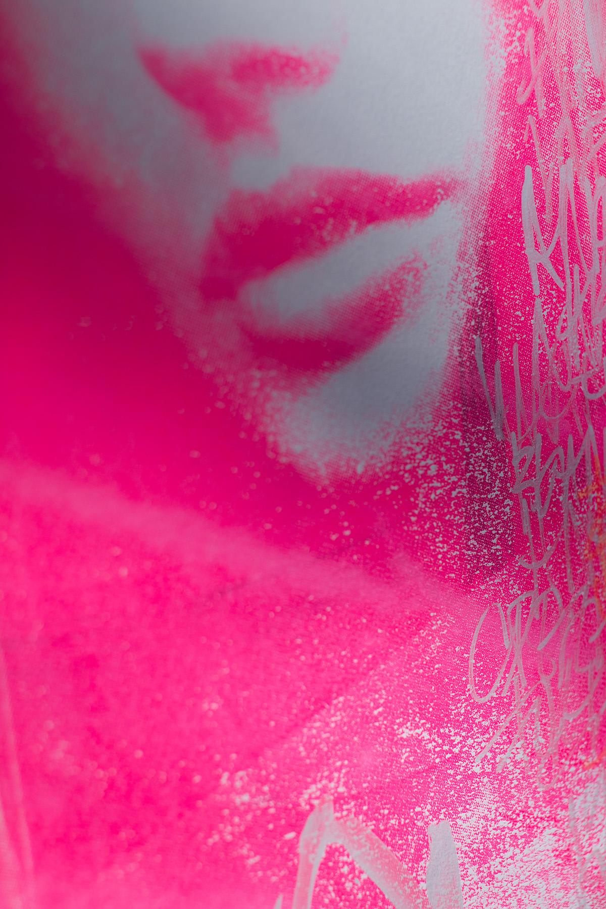 Pop Art, Pink Pop Art, Portrait Artwork-Sparkling Rosé For Sale 6