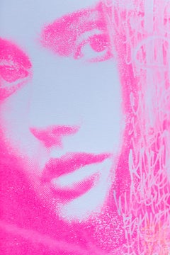 Pop Art, Pink Pop Art, Portrait Artwork-Sparkling Rosé