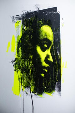 Pop Artwork, Yellow Portrait Art, Yellow Pop Artwork-Enchanting Airs