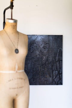 "Amplified Voice", Graffiti Art Painting, Black, 2022