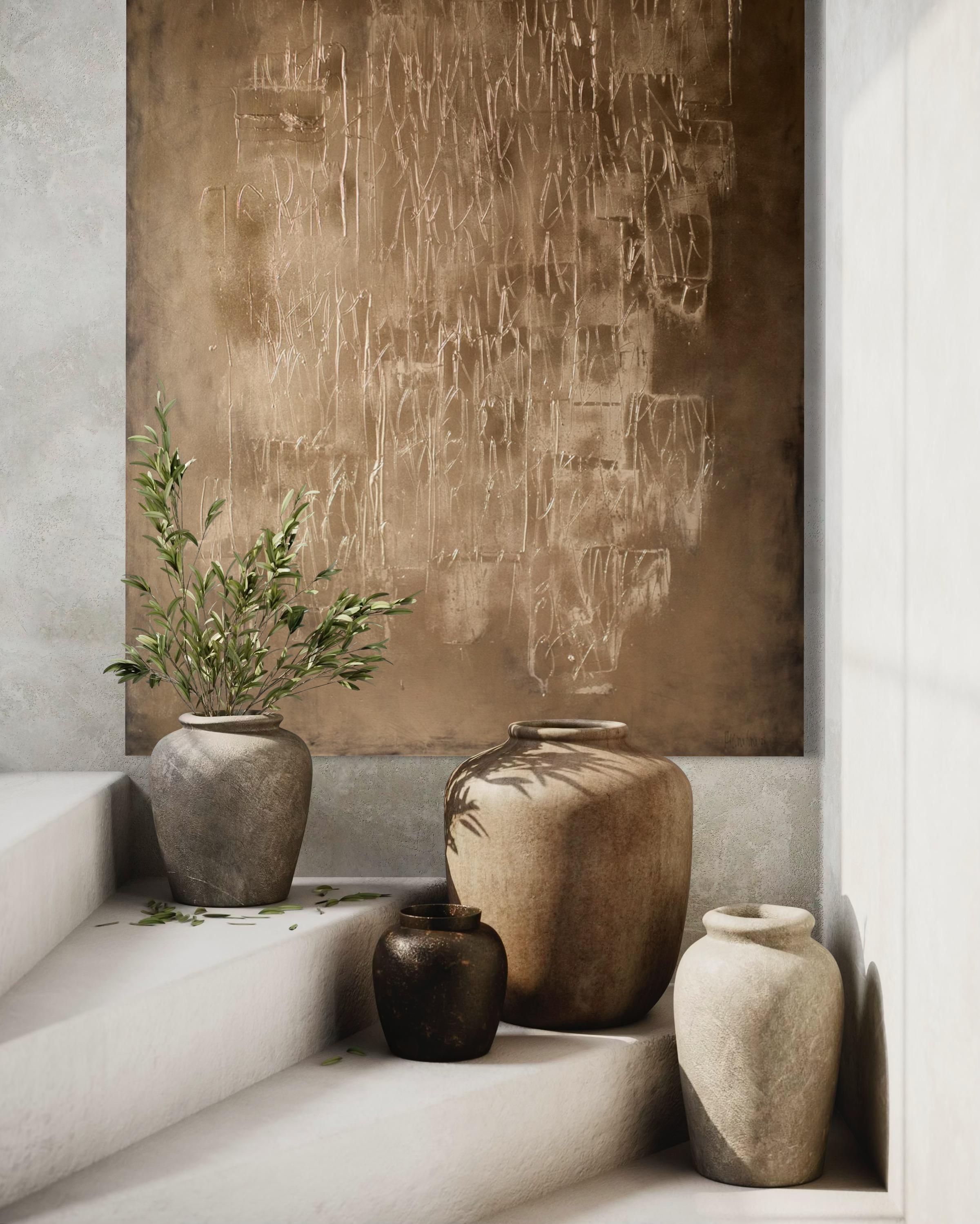 "ṭāhēr 2891", Pittura d'oro, 2025 - Painting di Addison Jones