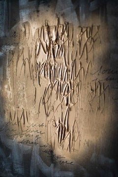 "A ciascuno il suo", coppia di dipinti astratti in oro, 2022