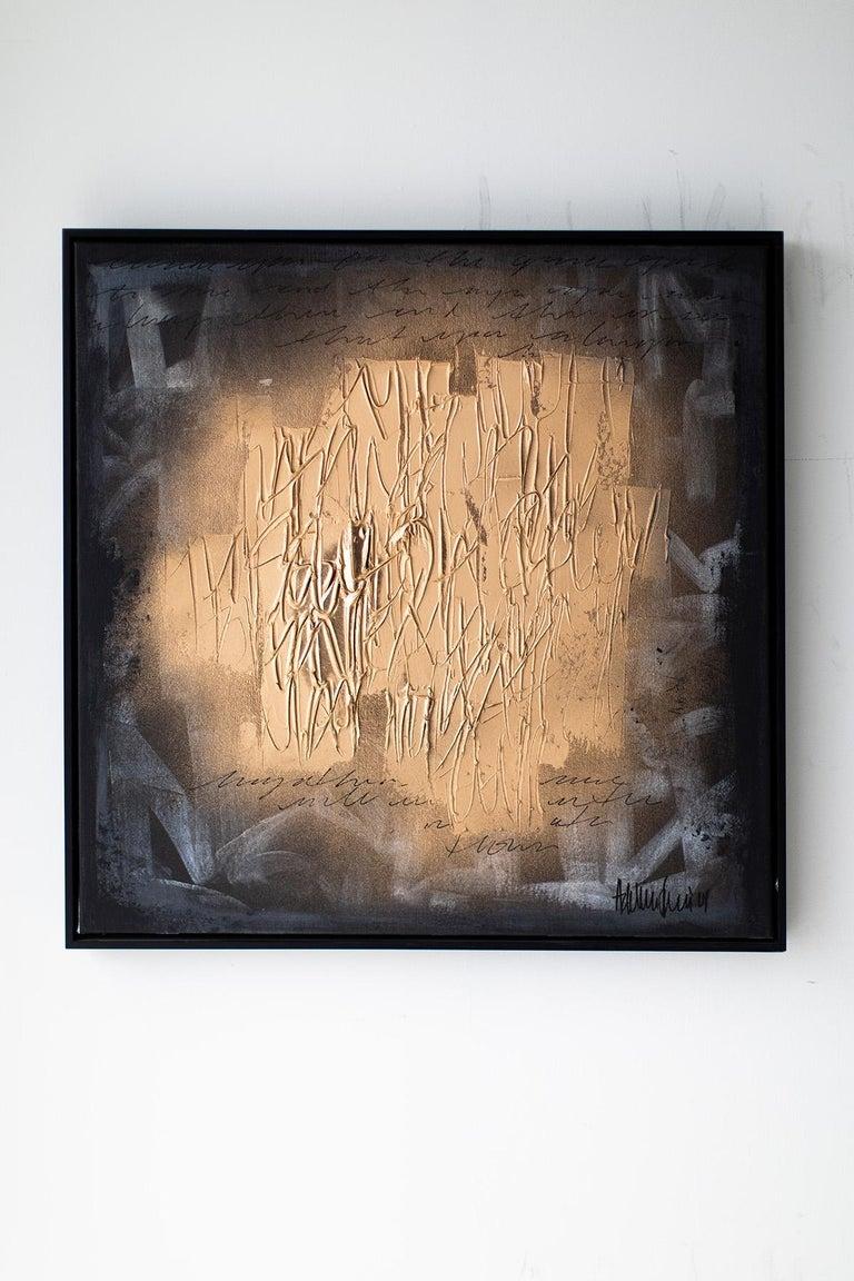 „To Each Is Own“, Abstraktes Kunstgemäldepaar aus Gold, 2022 im Angebot 3