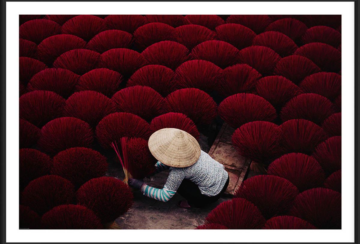 Asain art, Red Asain Art, "To part the see of red" par Addison Jones