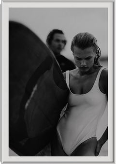 Black and White Print, Surf Photography, Modern Art-Euphoria Waves
