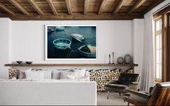 "Sometimes we float" Blue photography, Blue Fishing Boats