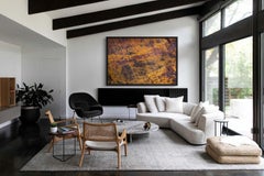 Framed Photography, Landscape Prints, Orange Rock Prints-Strokes of Lava