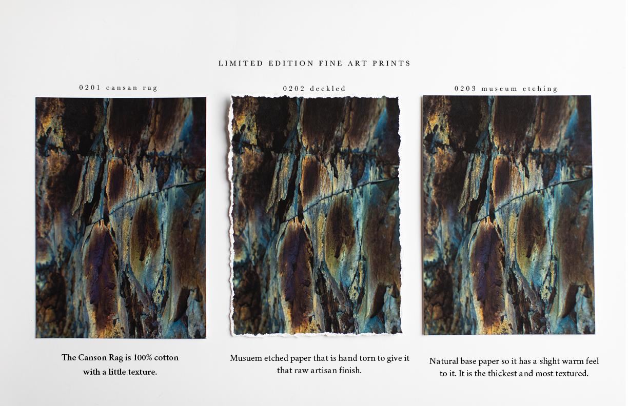 Photographies encadrées, estampes de paysages, estampes de roches orange-Strokes of Lava - Contemporain Print par Addison Jones