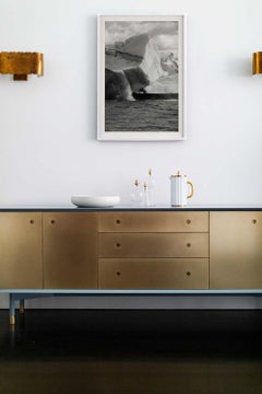 Landscape Prints, Ice Photography, Black and White Prints-Broken Edges