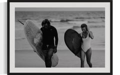 « Oceanside Trist, Surfer Beach Photo, Surfers with Surfboards