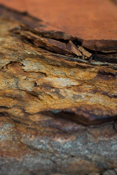 Orange Landscape Photography, Rock Prints, Large Wall Art-Splintered Amber