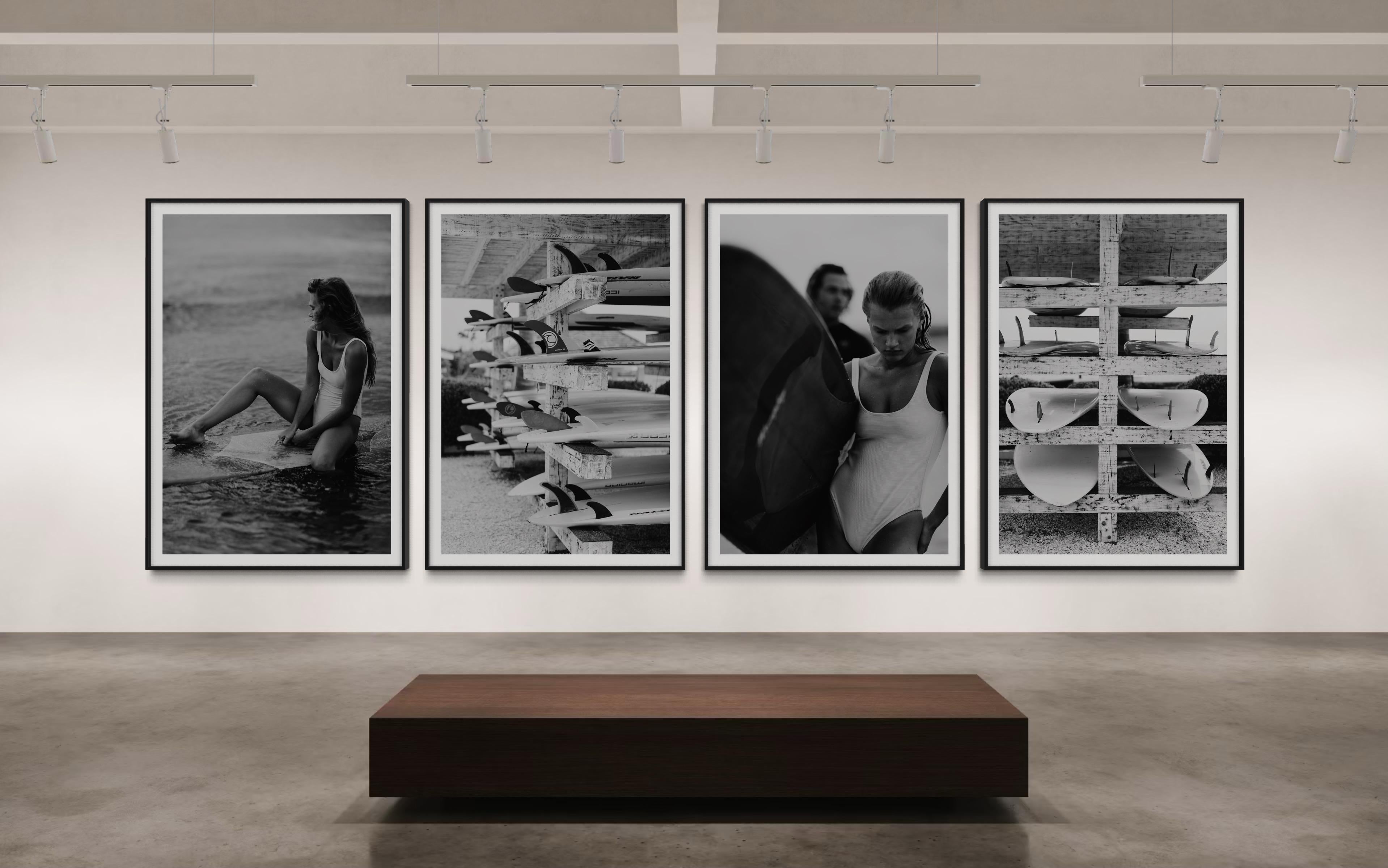 Photographies en vente, tirages noirs et blancs, photographies de surfeurs en vente 5