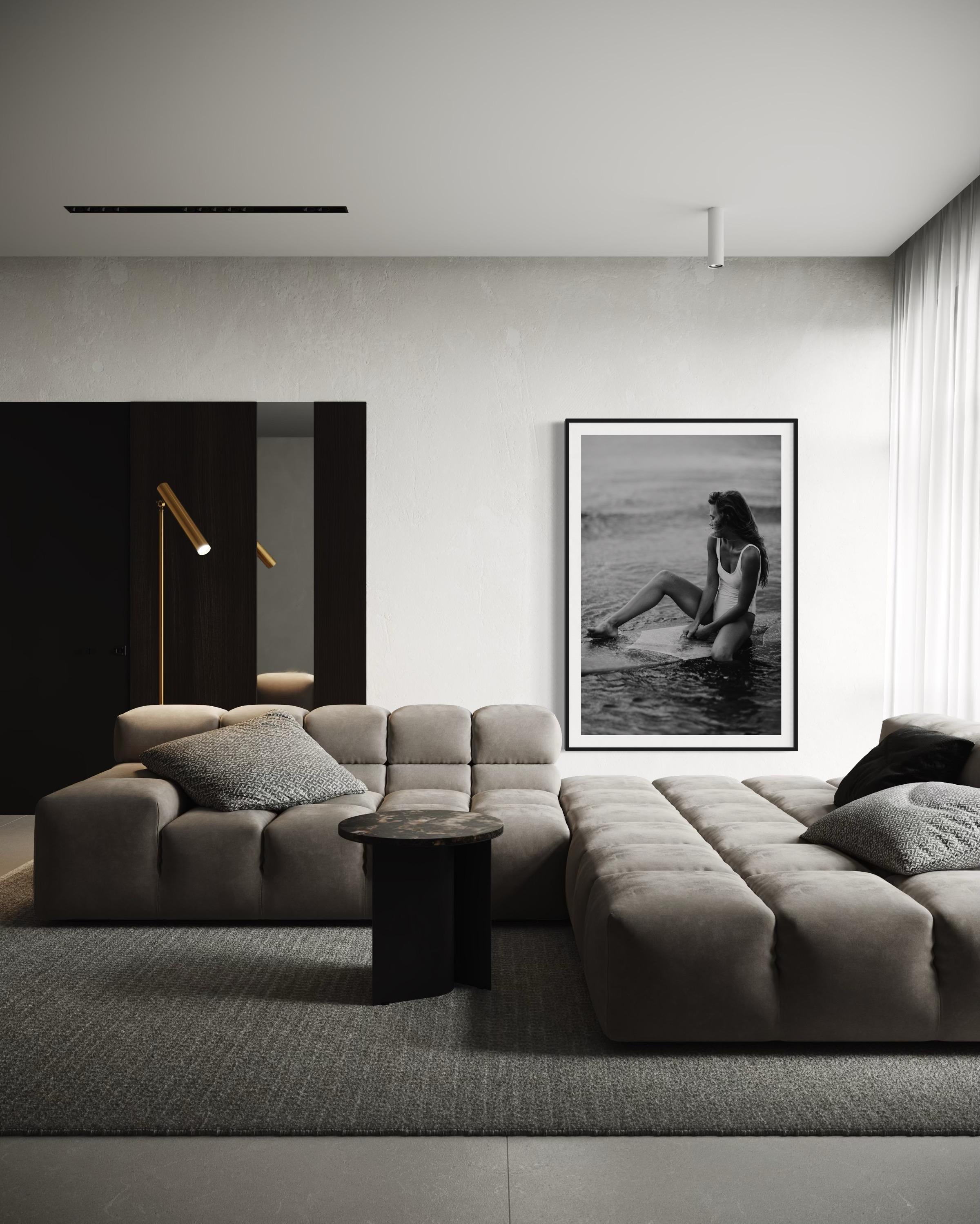 Photographies en vente, tirages noirs et blancs, photographies de surfeurs - Gris Black and White Photograph par Addison Jones