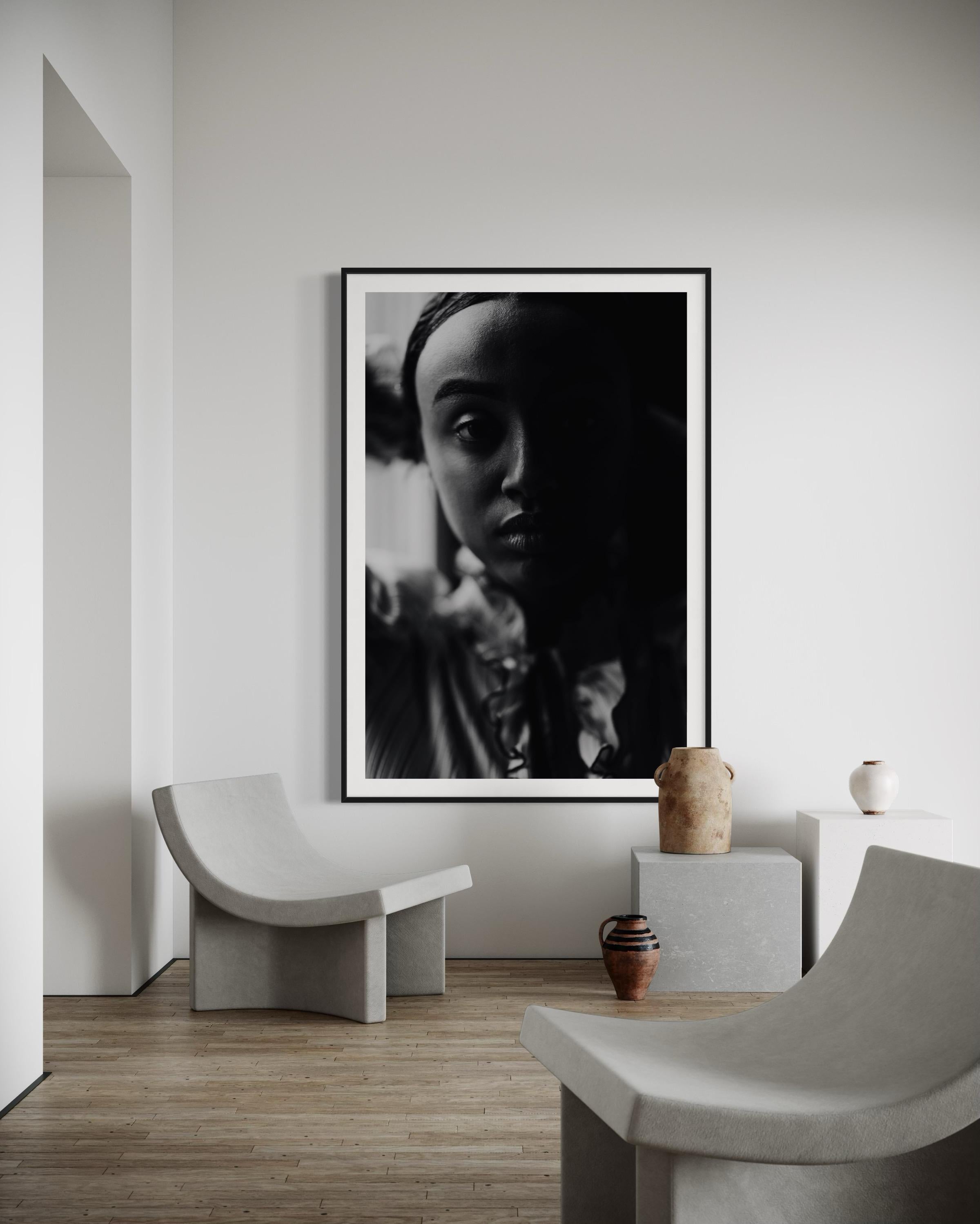 Porträtfotografie, Schwarz-Weiß-Fotografie, afroamerikanische Kunst im Angebot 5