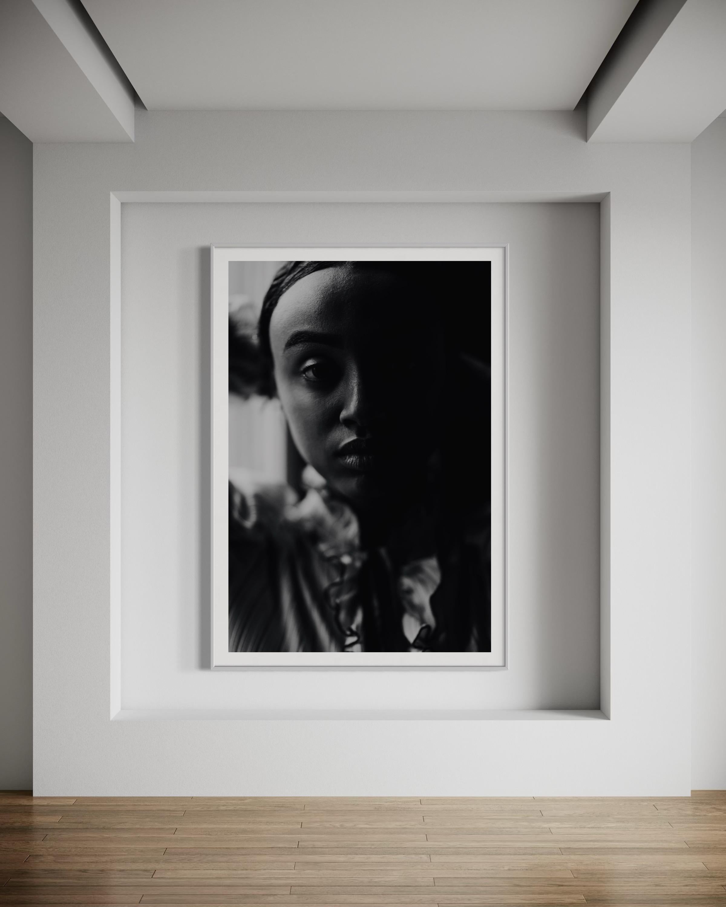Porträtfotografie, Schwarz-Weiß-Fotografie, afroamerikanische Kunst im Angebot 2