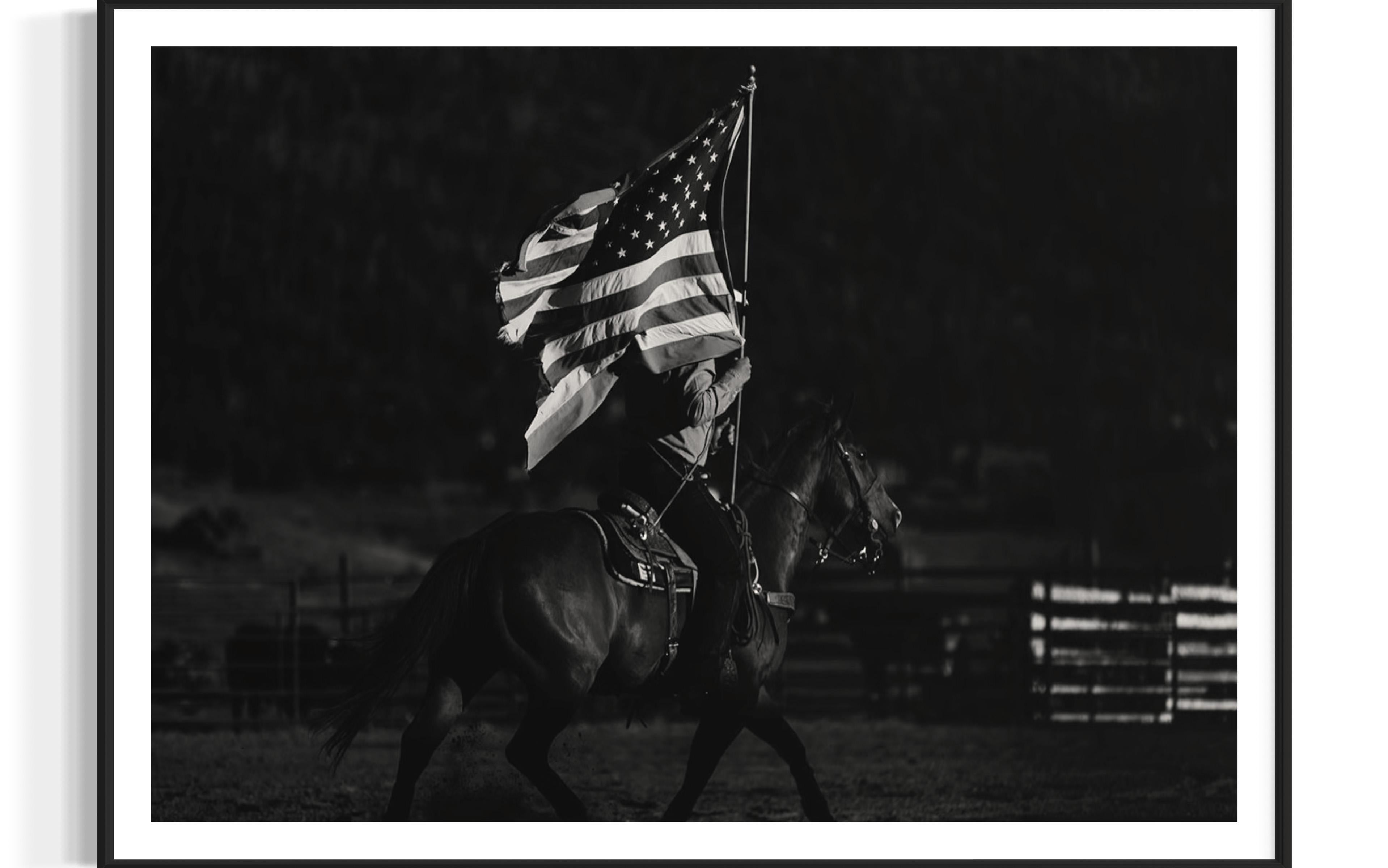 Fotografía de rodeo, Fotografía en blanco y negro, Arte ecuestre-Caballero ecuestre