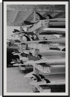Fotografía de tablas de surf, arte playero, decoración de pared costera-Coffee Break