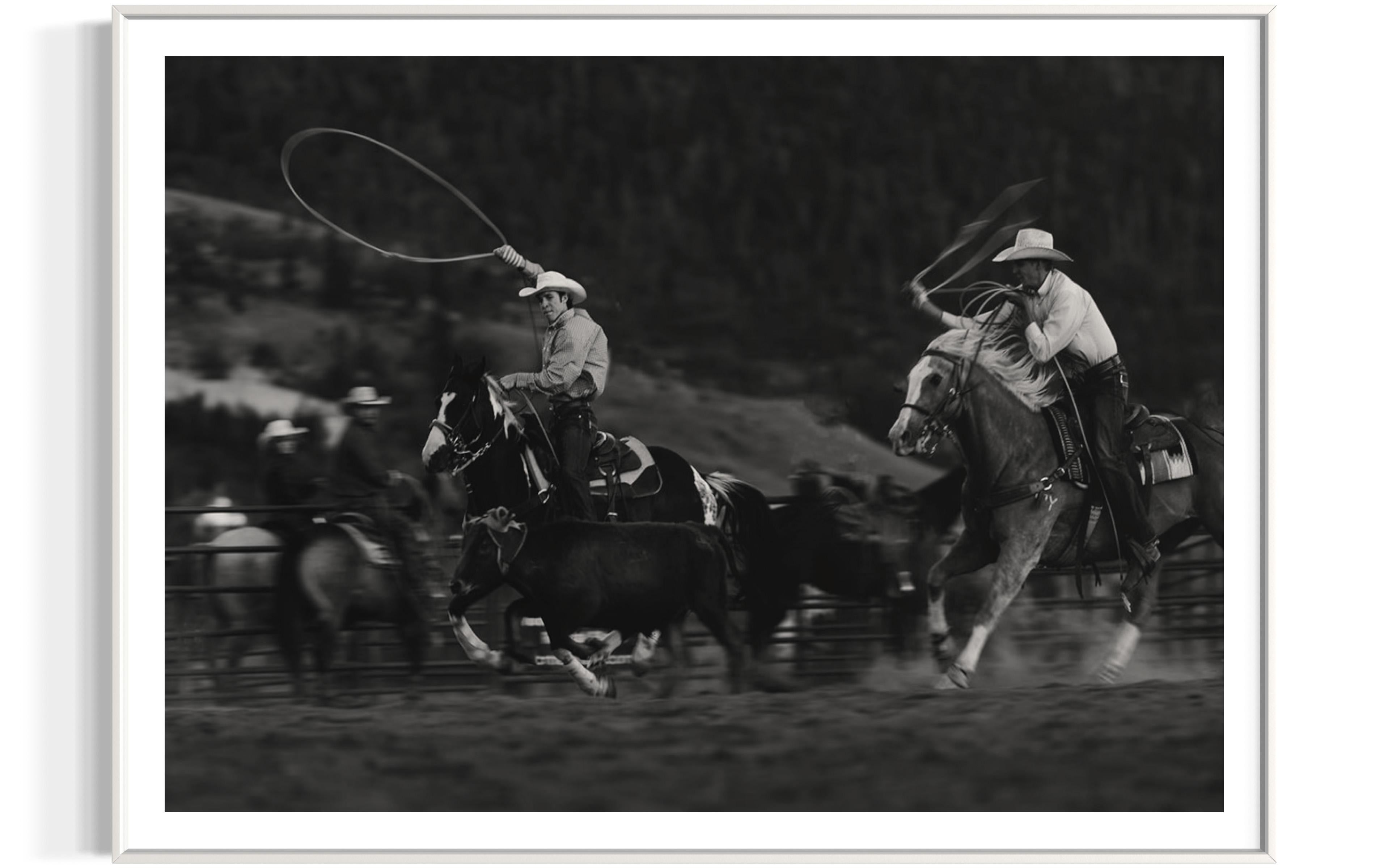 Western Art, Black and White Prints, Horse Photography-Strength in Motion For Sale 2