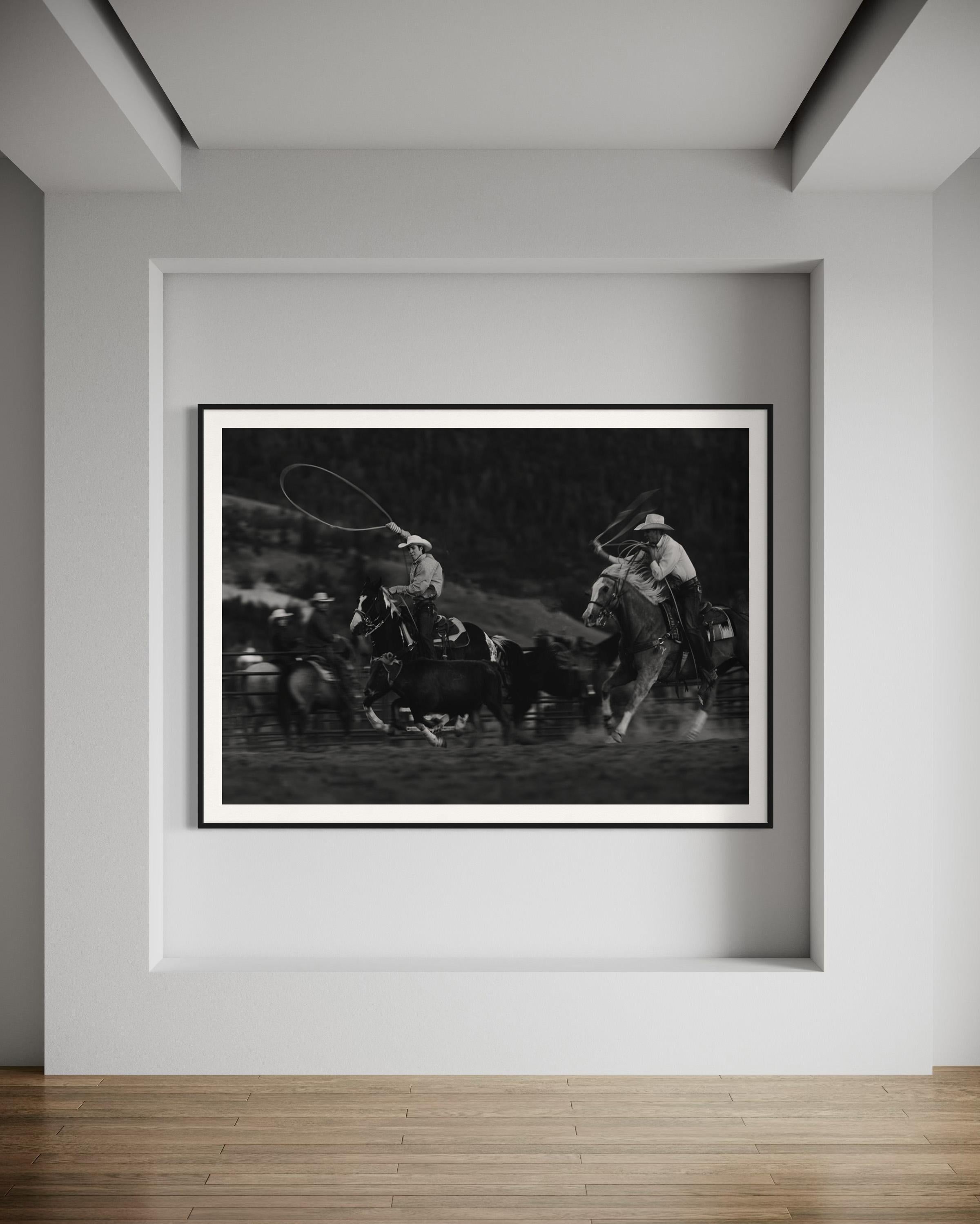Western Art, Black and White Prints, Horse Photography-Strength in Motion For Sale 1