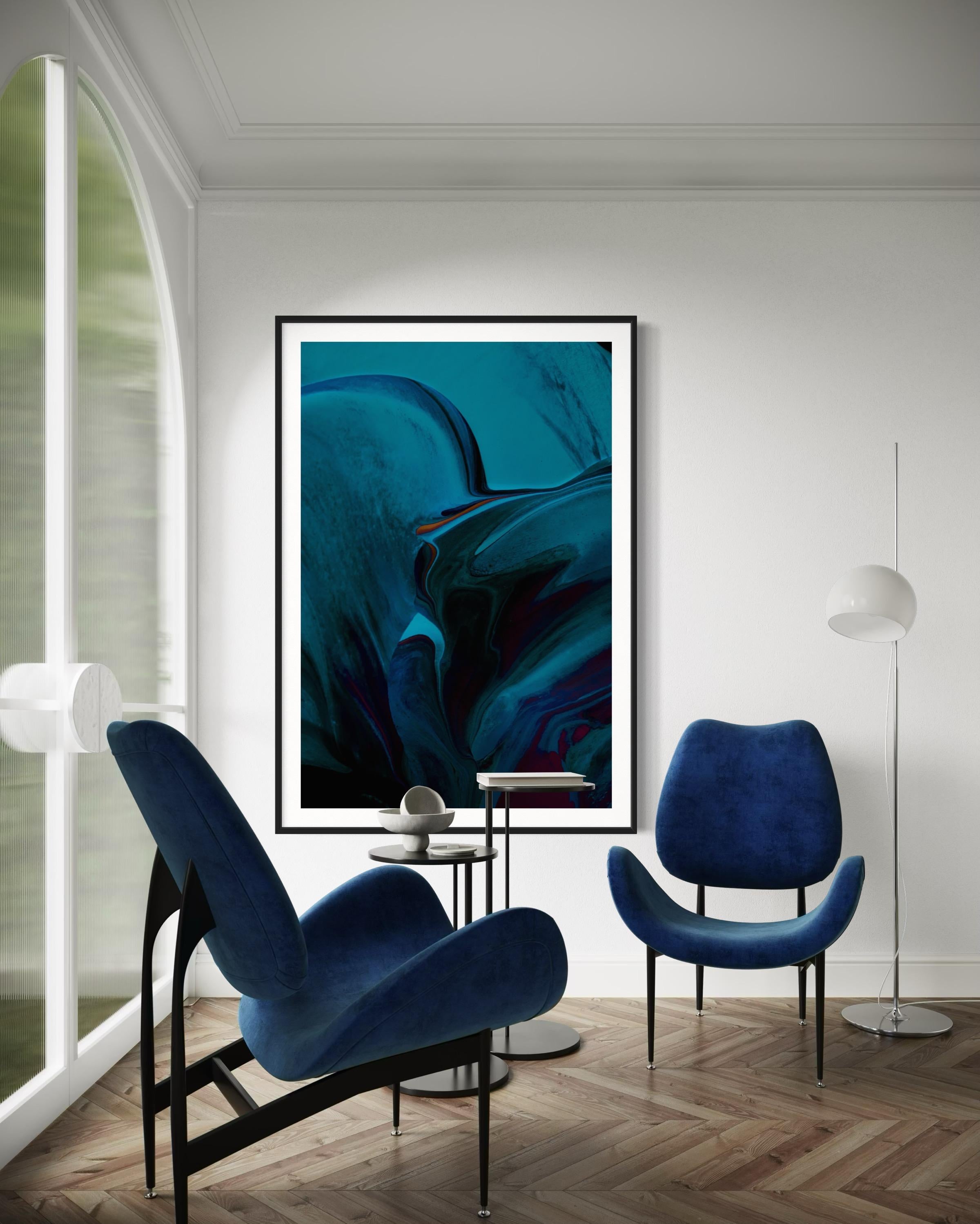 Blue Abstract Art, Colorful Abstract Art, Abstract Prints-Mingle XII For Sale 2