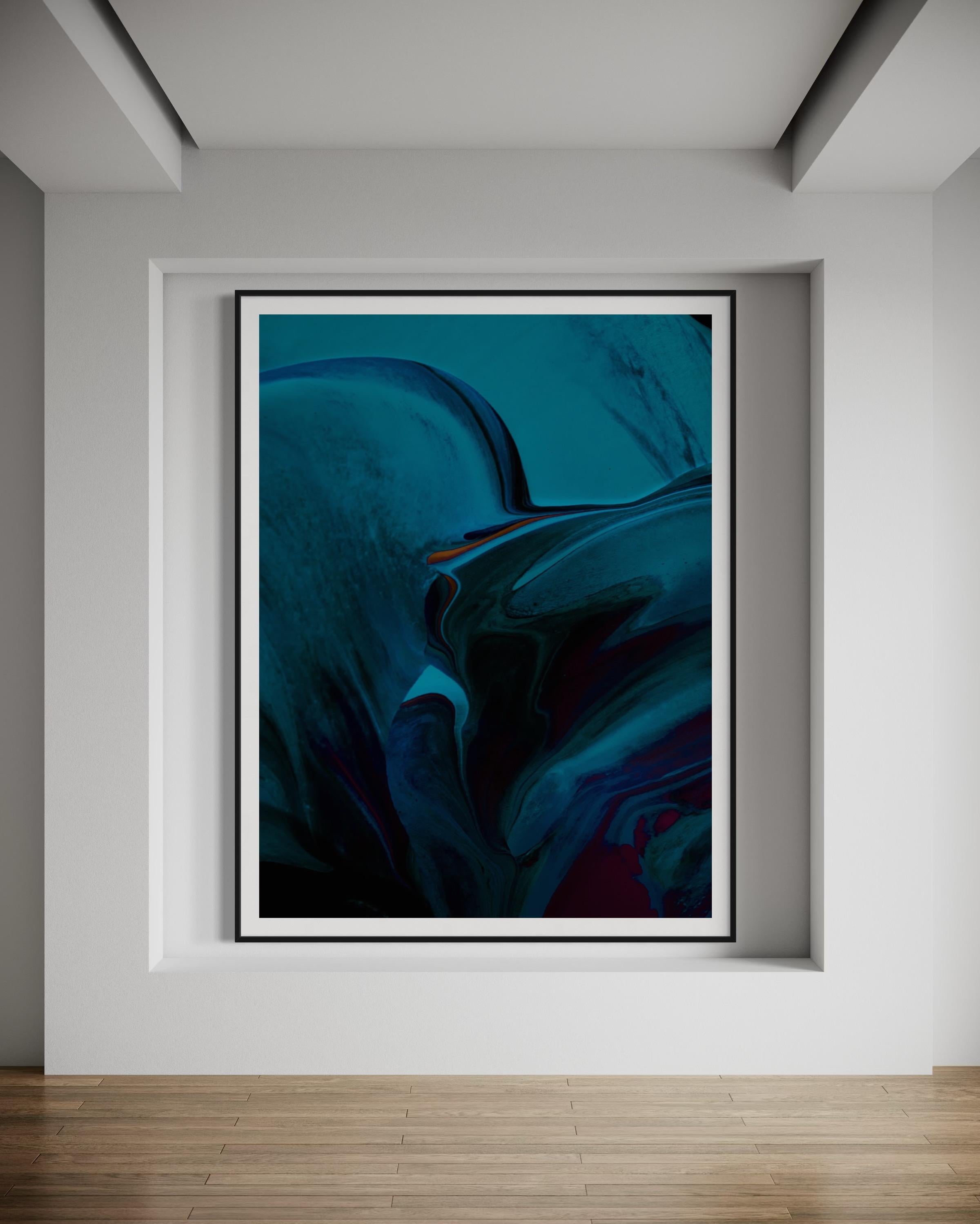 Blue Abstract Art, Colorful Abstract Art, Abstract Prints-Mingle XII For Sale 4