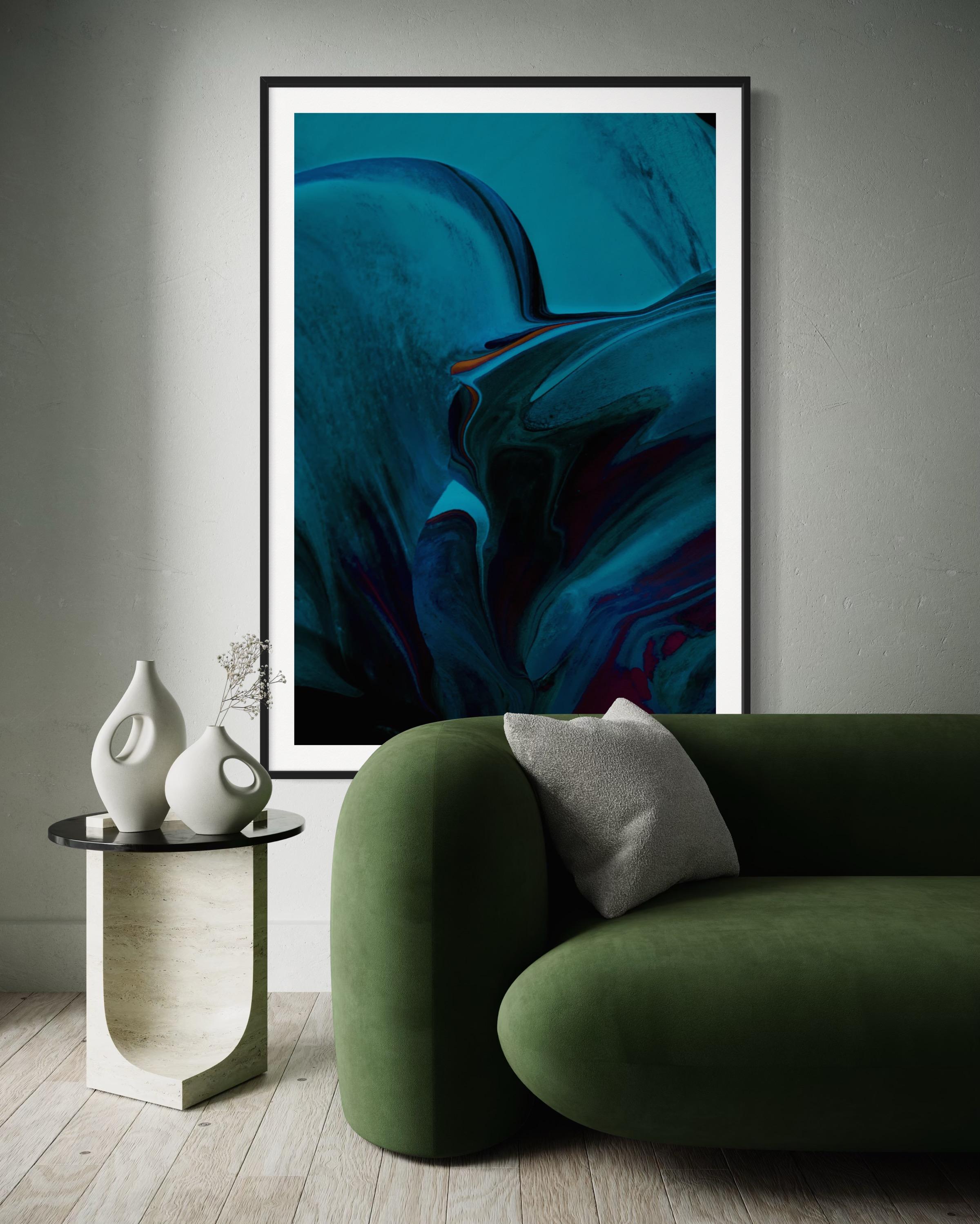 Blue Abstract Art, Colorful Abstract Art, Abstract Prints-Mingle XII For Sale 5