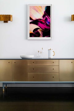 Art abstrait rose, Art abstrait, photographie abstraite colorée Mingle V