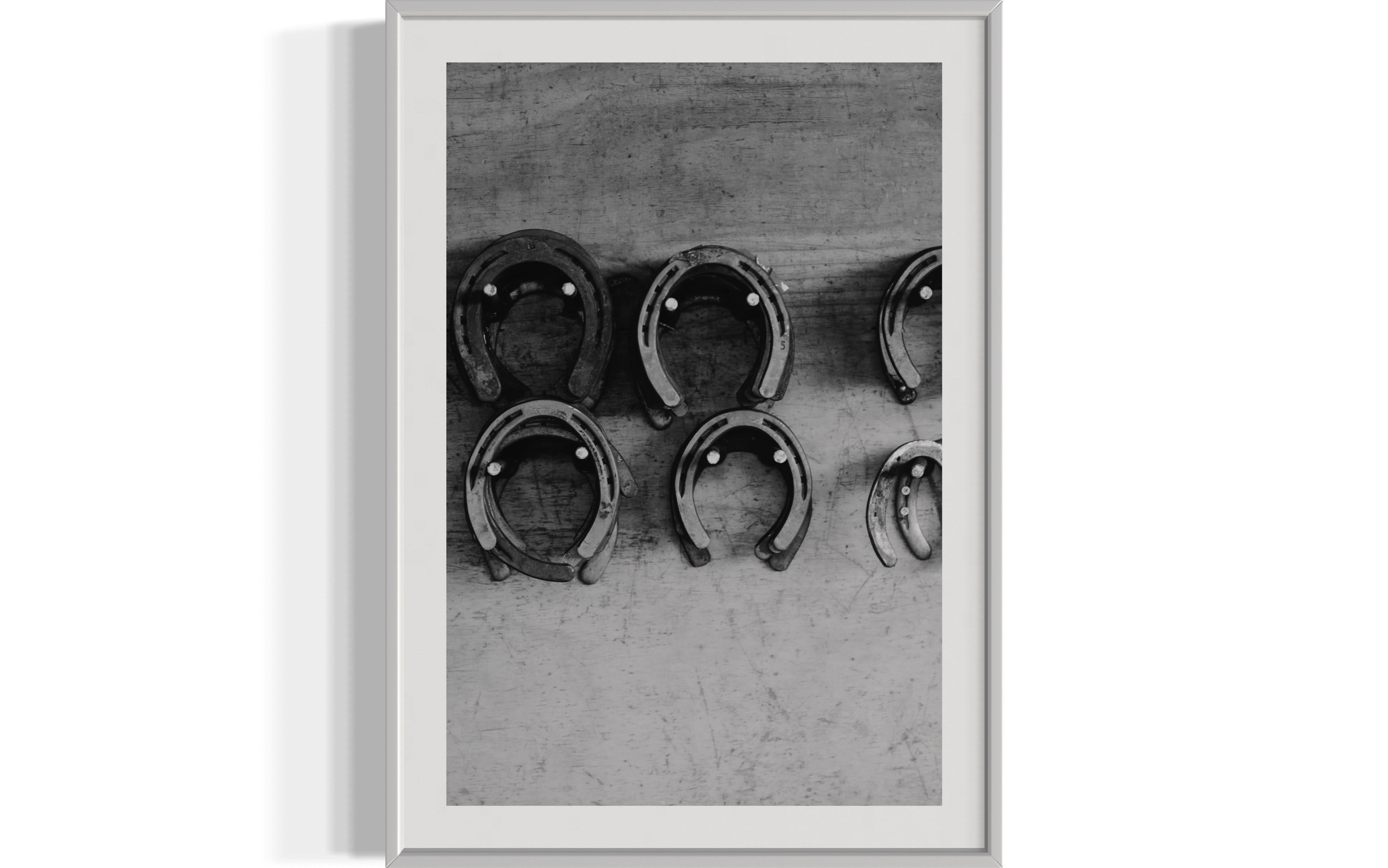 „Western Art Shoe Store“, Western Horse Photography, Schwarz-Weiß-Fotografie

