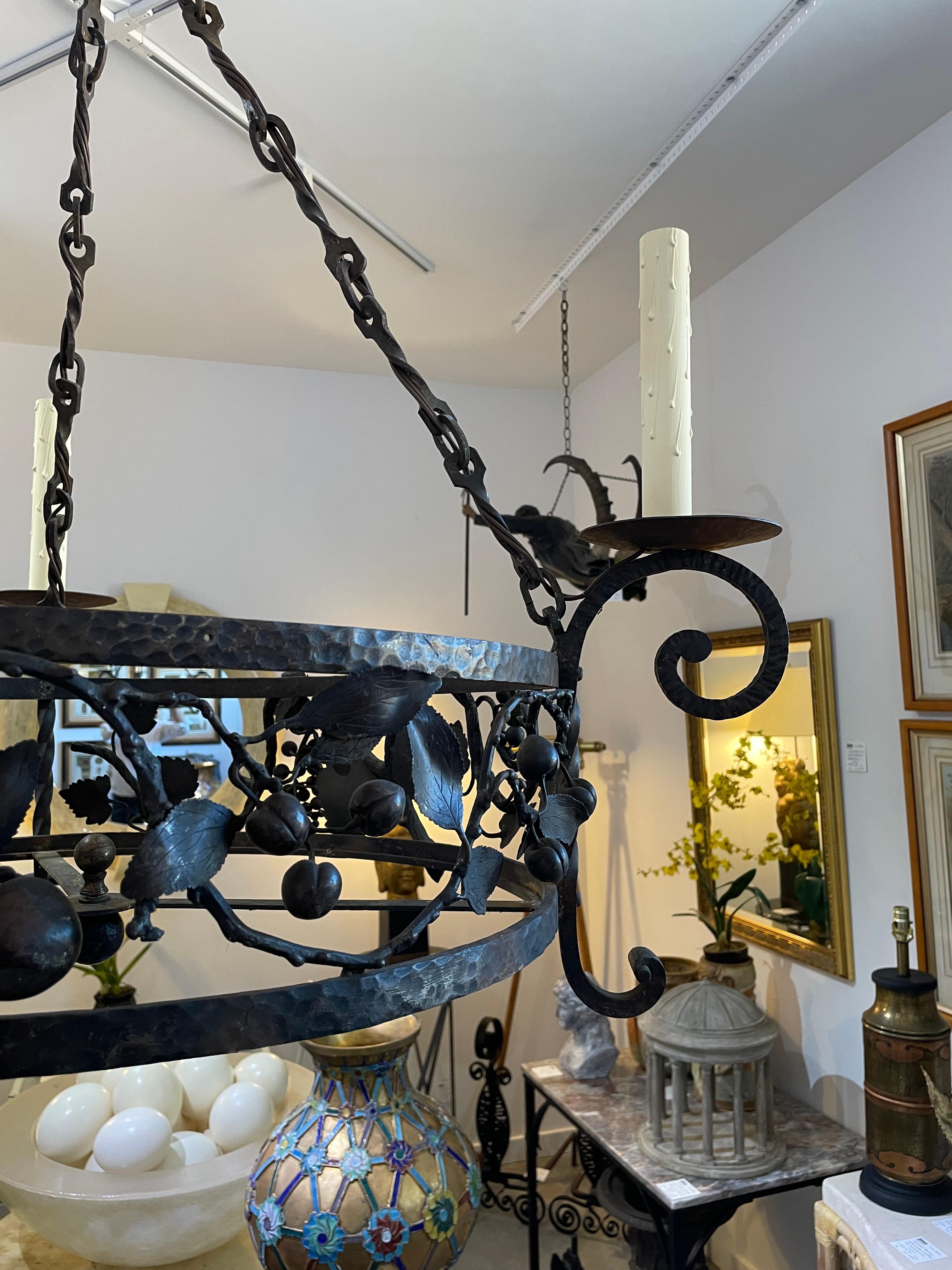 Addison Mizner Attributed Spanish Colonial Revival Chandelier For Sale 5