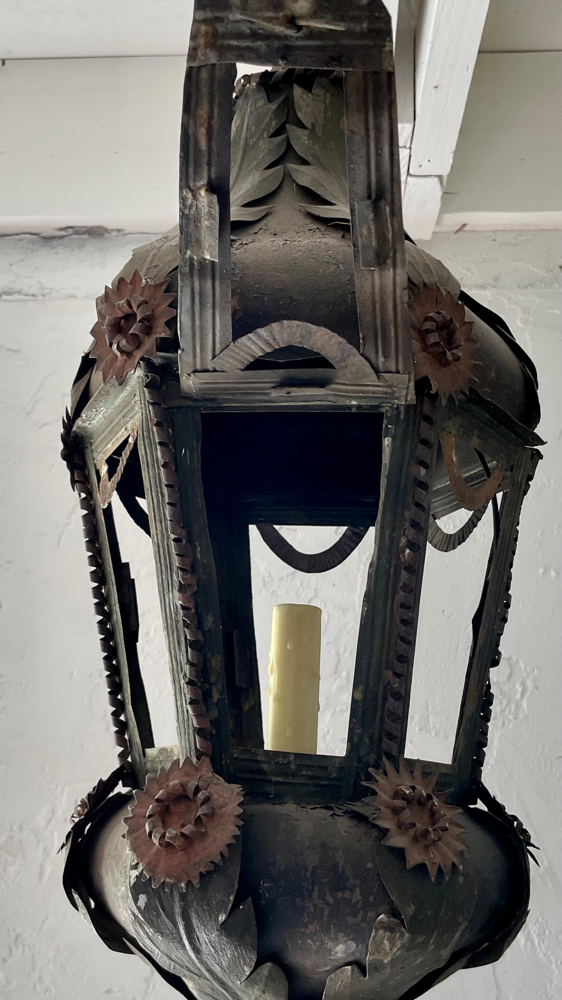 Addison Mizner Metal Lantern For Sale 4