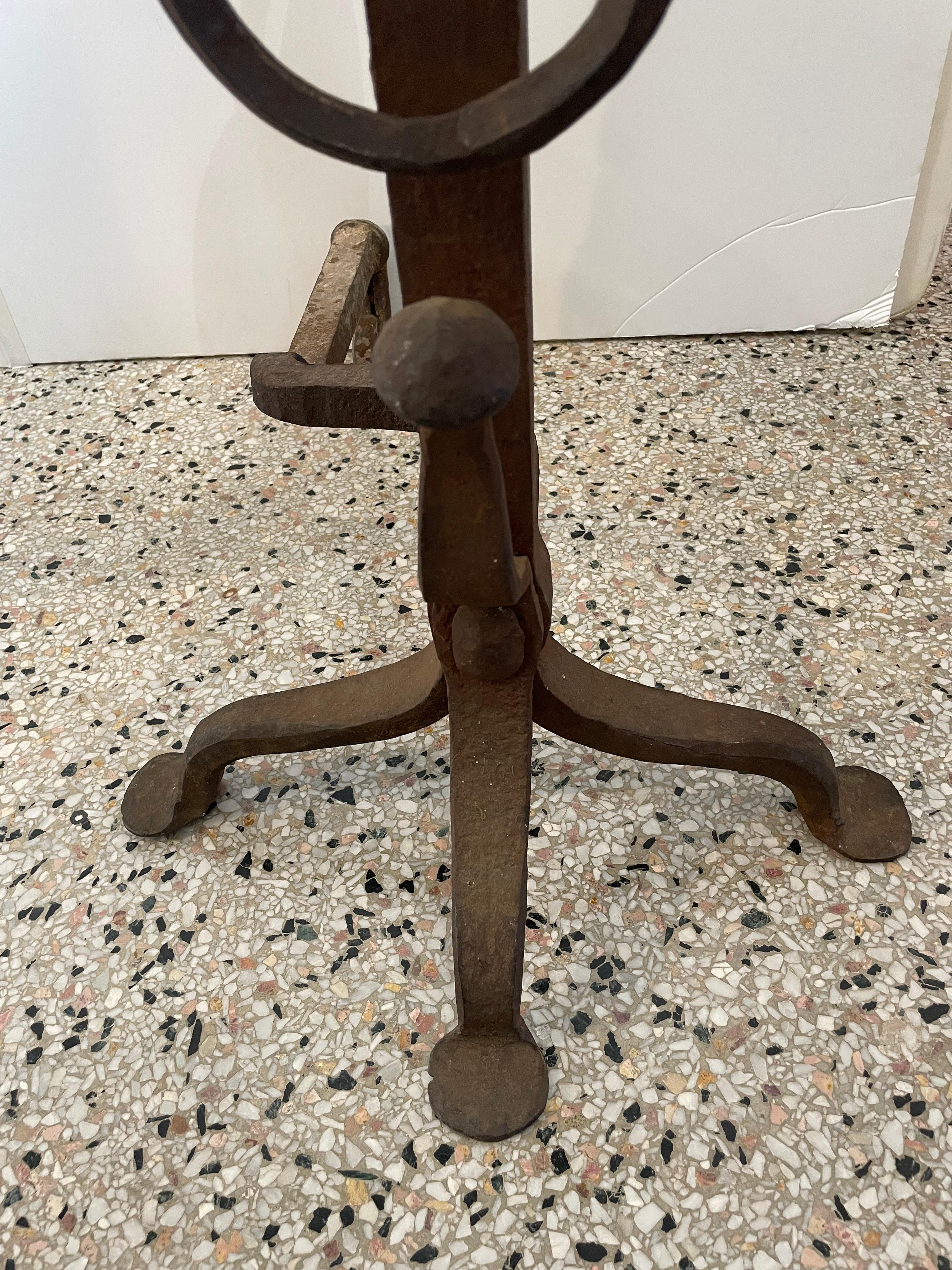 Addison Mizner Spanish Colonial Style Andirons For Sale 2