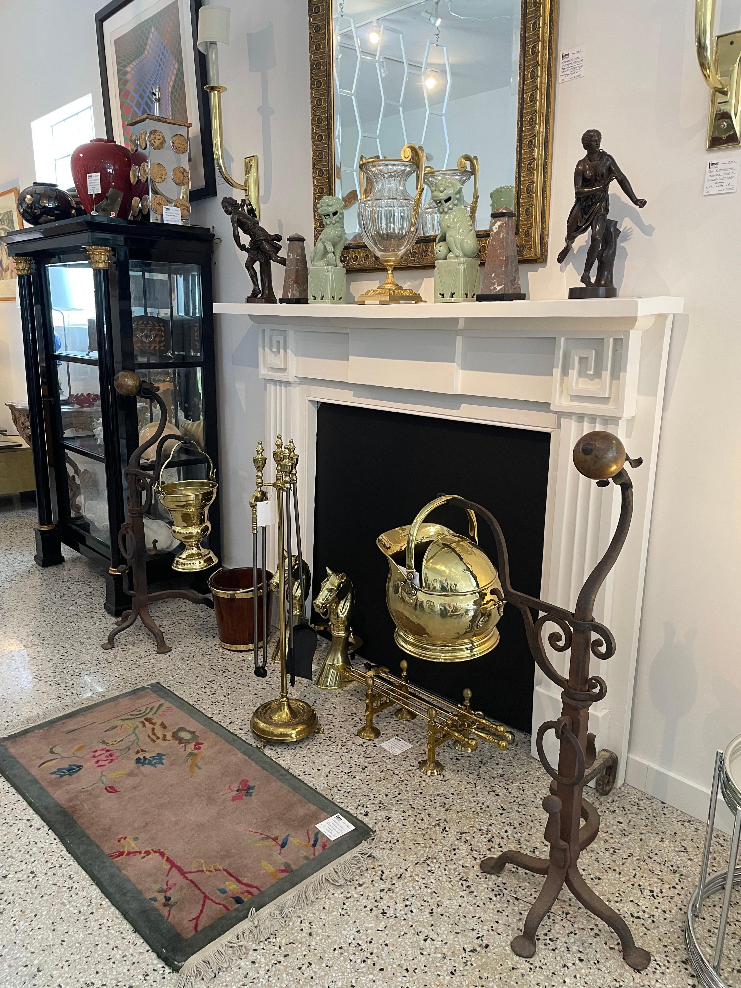 American Addison Mizner Spanish Colonial Style Andirons For Sale