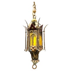 Addison Mizner Style Spanish Colonial Chandelier Lantern, Europe, 1960s