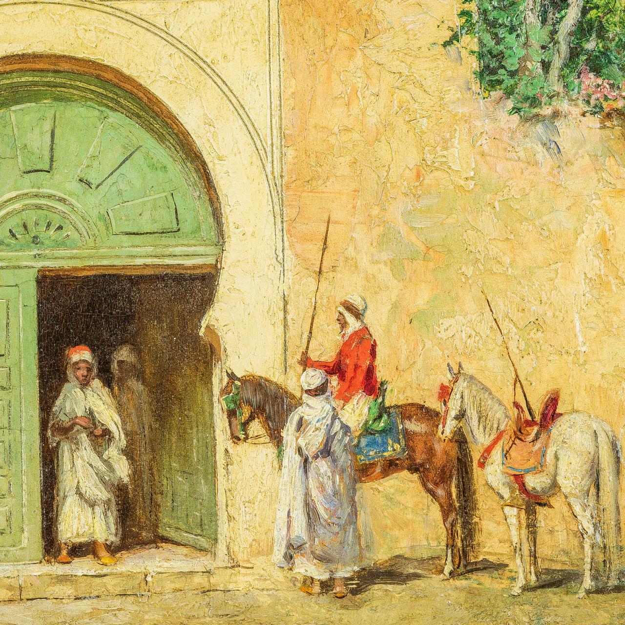 Dipinto orientalista di Addison Millar 
