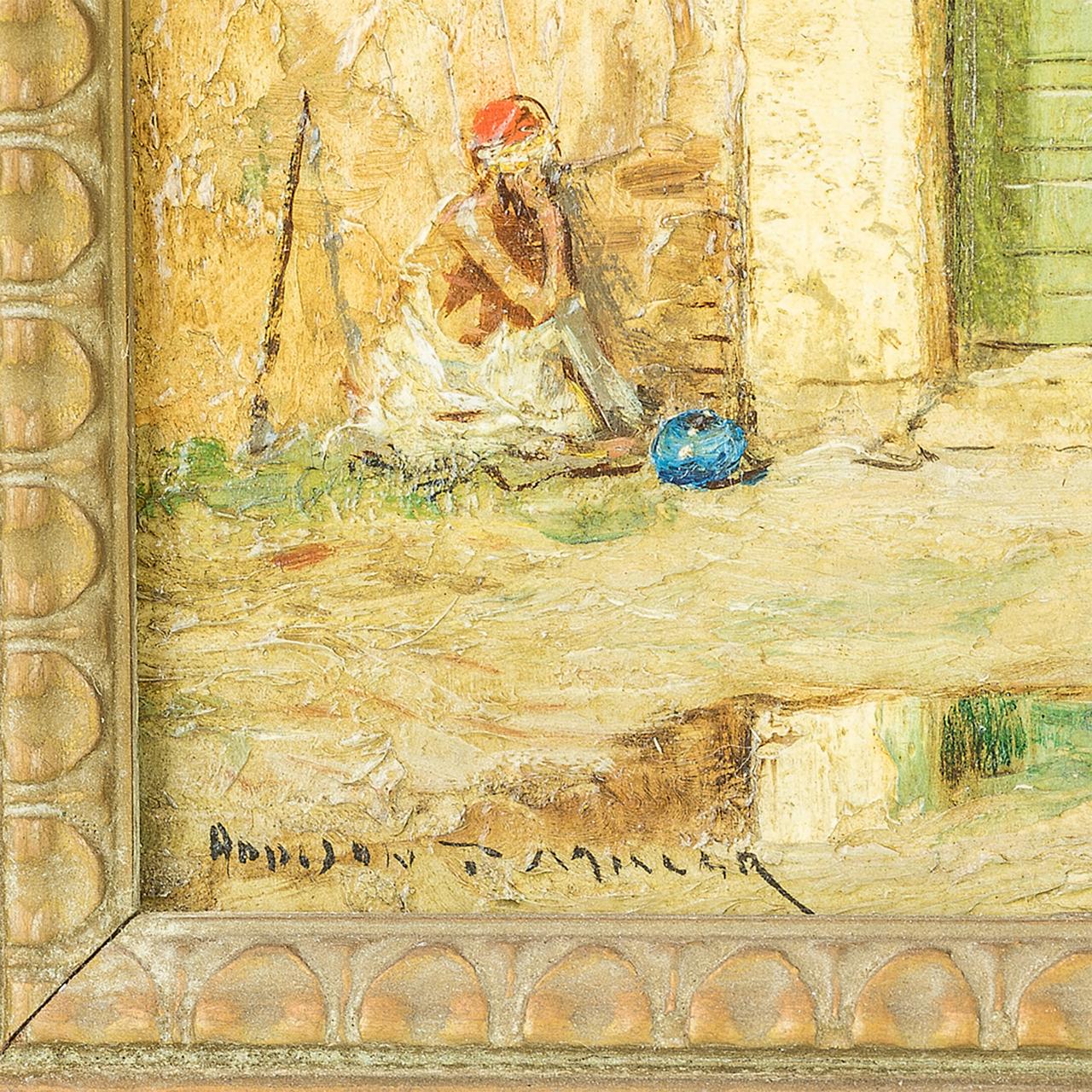 Creatore: Addison Thomas Millar (1850 - 1913)
Origine: Americana
Data: XIX secolo
Mezzo: Olio su tavola
Dimensioni: 8 x 10 pollici (immagine); 11 1/2 x 13 1/2 pollici (cornice)