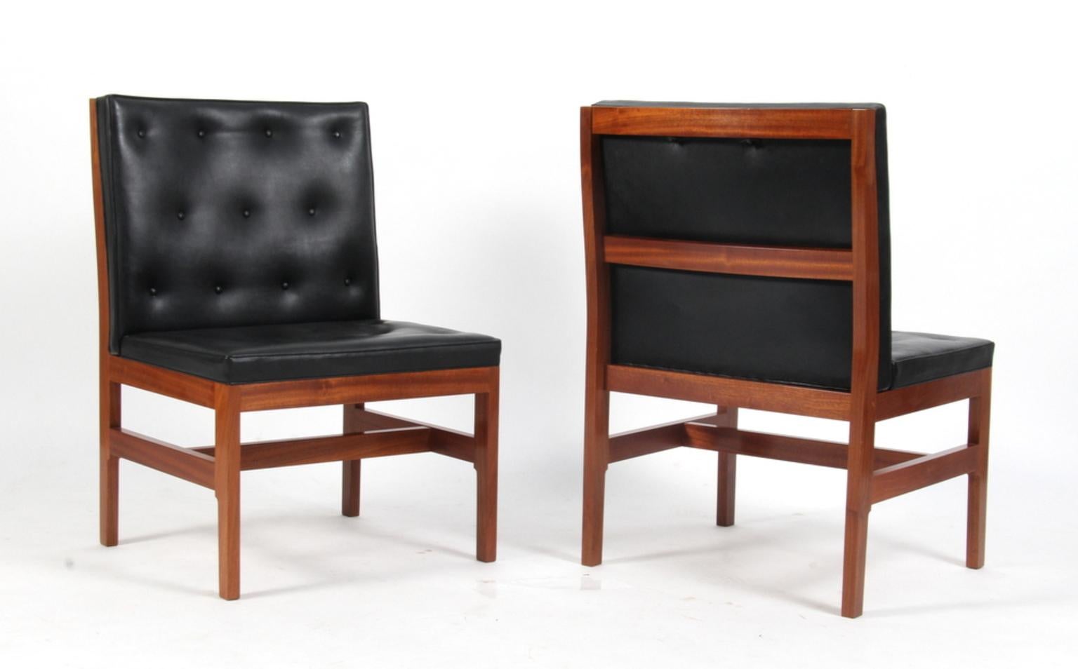Lacquered Additional Chairs by Mogens Koch for Rud. Rasmussen