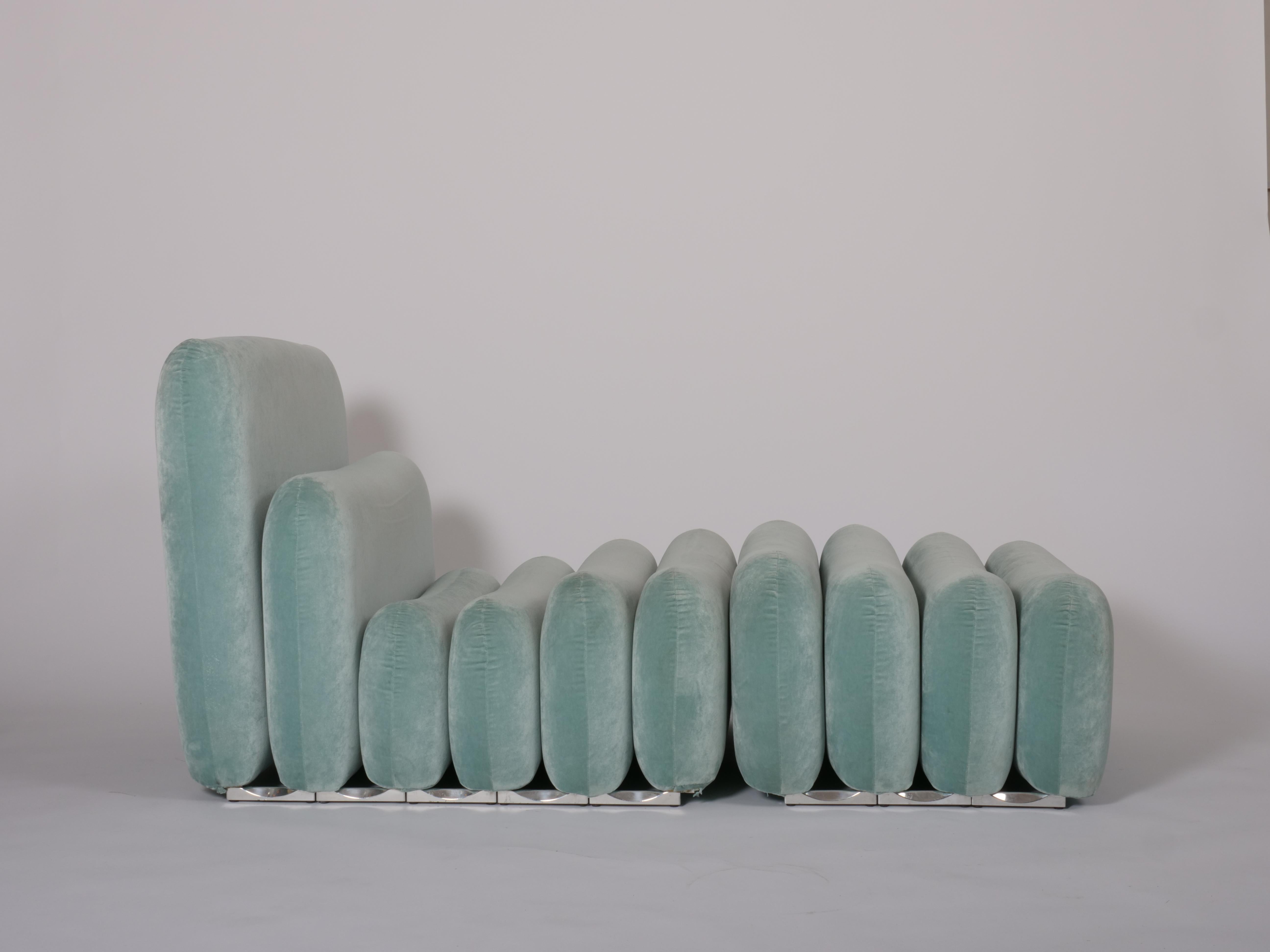 Additional System armchairs and ottomans by Joe Colombo for Sormani, c1968 (Italienisch) im Angebot