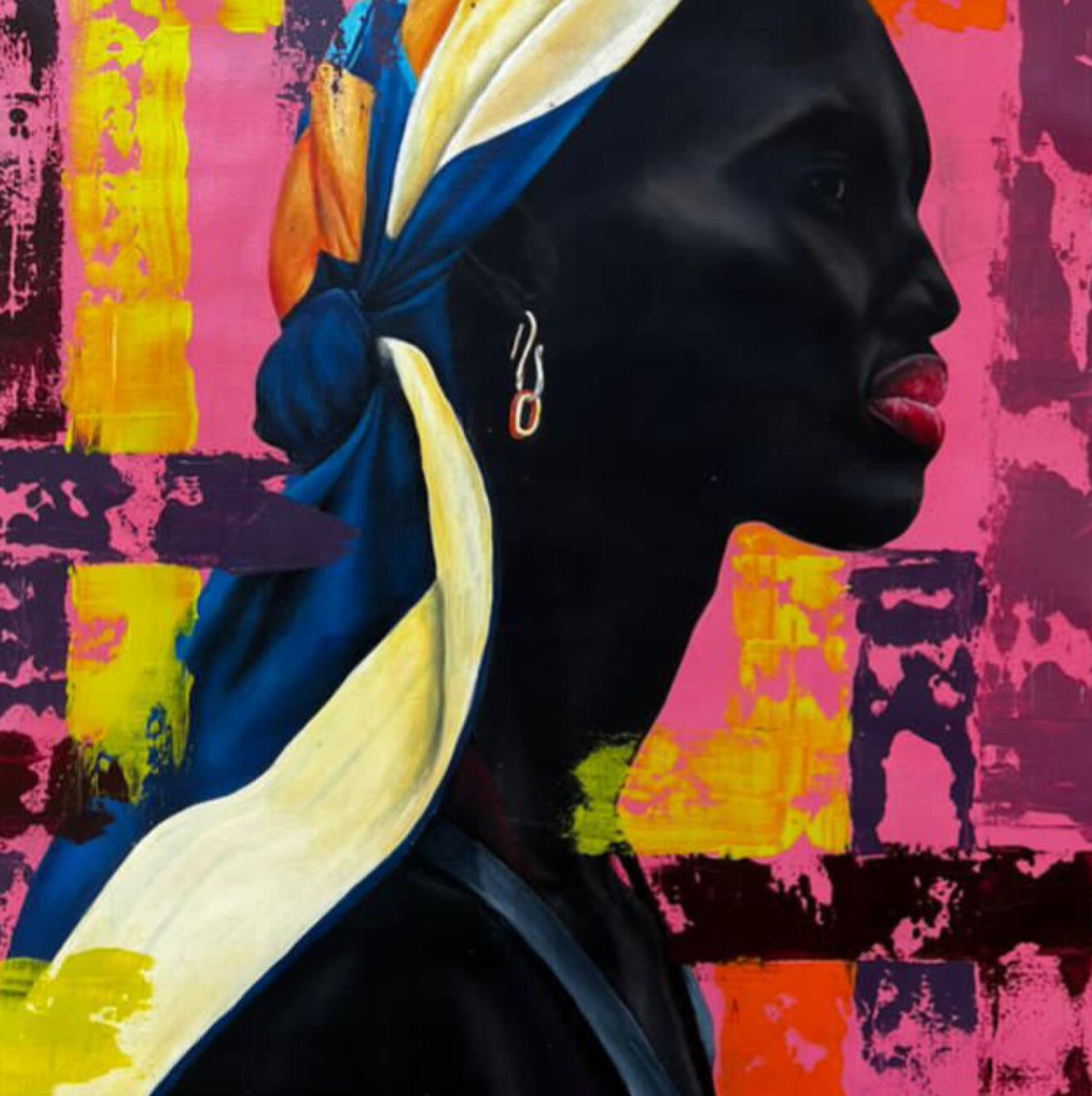 Black Essence - 21st Century, Contemporary, Figurative, Portrait, Africa, Women For Sale 1