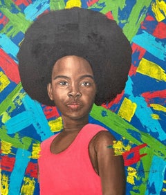 Colorear el caos - Siglo XXI, Contemporáneo, Figurativo, Retrato, Niños