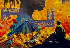 Cradled - 21st Century, Contemporary, Figurative, Portrait, Women