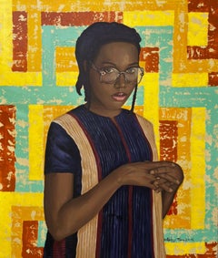 Her Worth -21st Century, Contemporary, Figurative Portrait, Africa, Modern Women