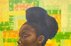 Ìrètí( Hope) 1 - 21e siècle, Contemporain, Portrait figuratif, Femmes, Afrique