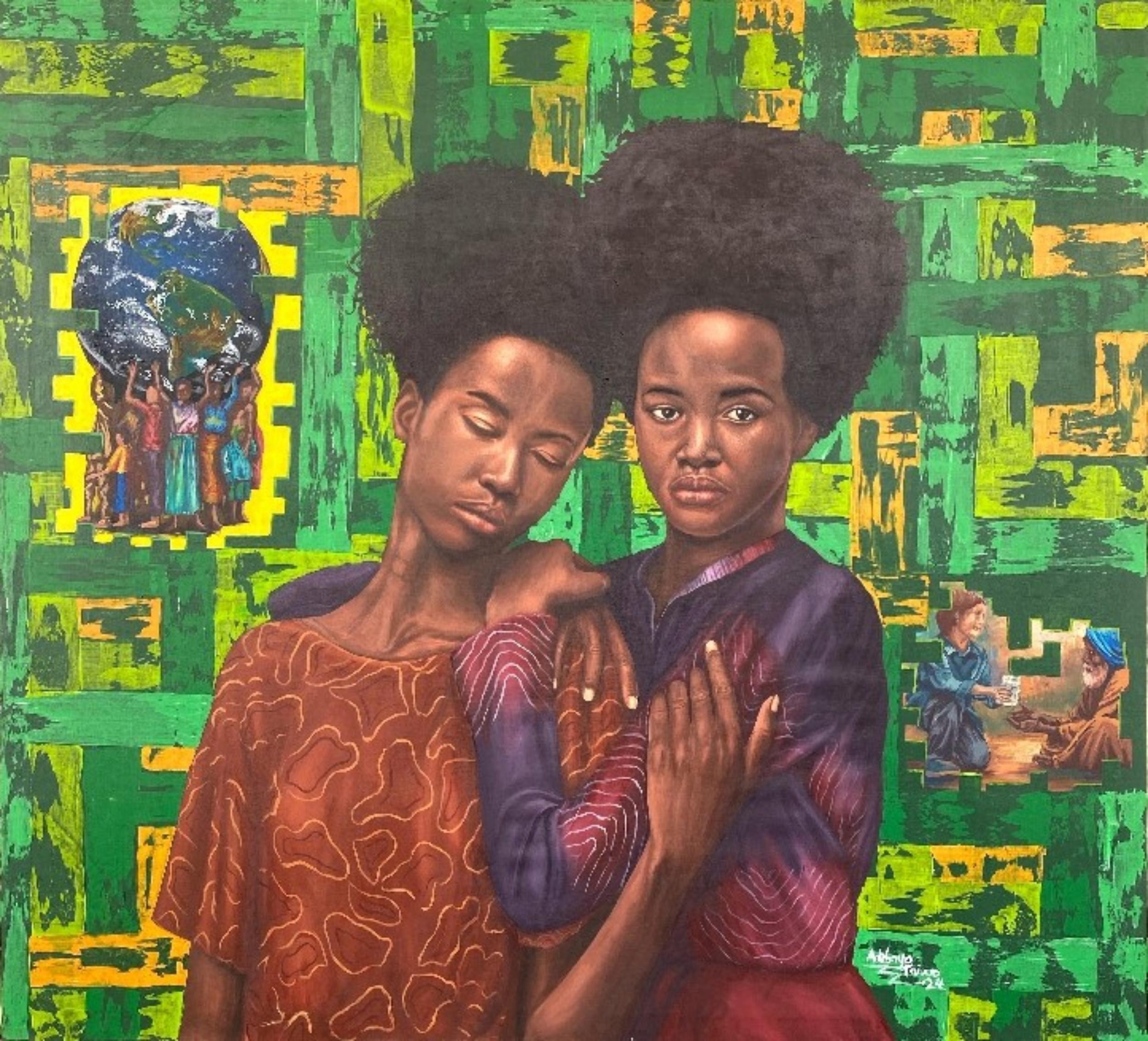 Ubuntu (The Essence of Humanity - 21. Jahrhundert, Contemporary, Figurativ, Frauen