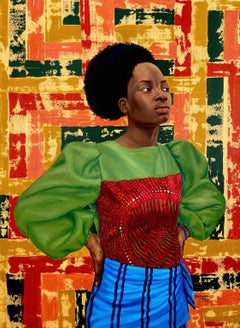 Mirada Inquebrantable - Siglo XXI, Contemporáneo, Figurativo, Retrato, África Mujeres