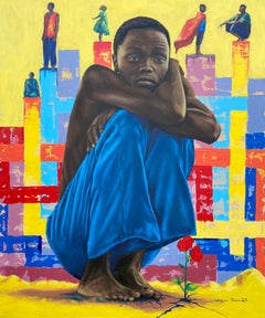 Ce qui reste - XXIe siècle, contemporain, figuratif, portrait, personnages, Afrique