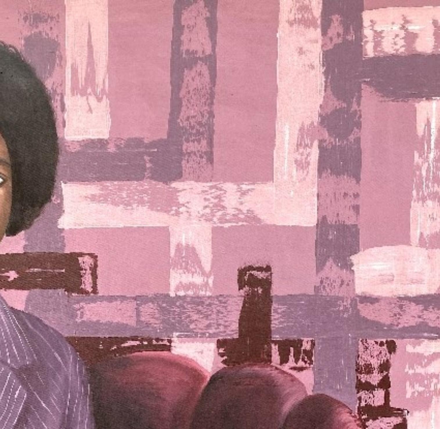 Eco di ieri -21° secolo, Contemporaneo, Ritratto figurativo, Donne, Amore - Portrait Painting Marrone di Adebayo Taiwo