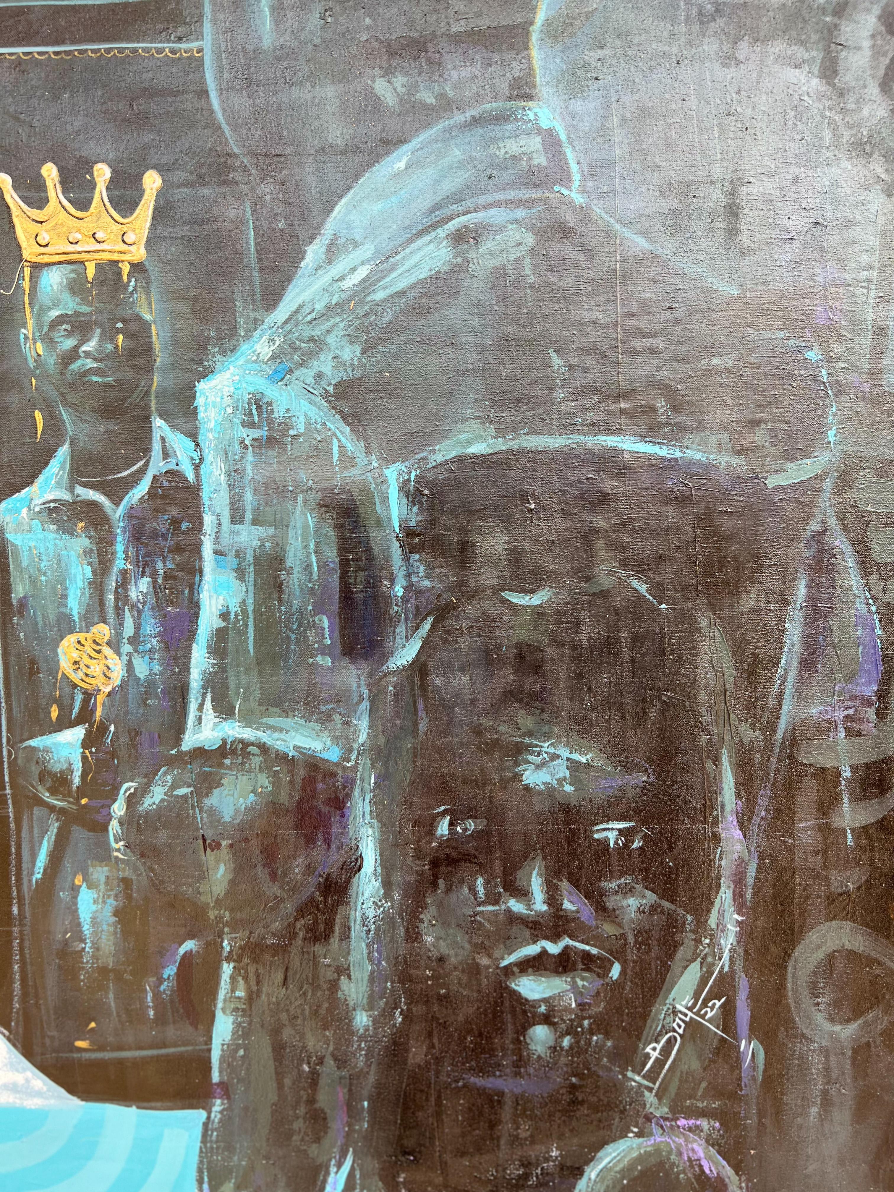 Mirror on the Wall - Contemporary Painting by Adeboye Adeyinka Isaac